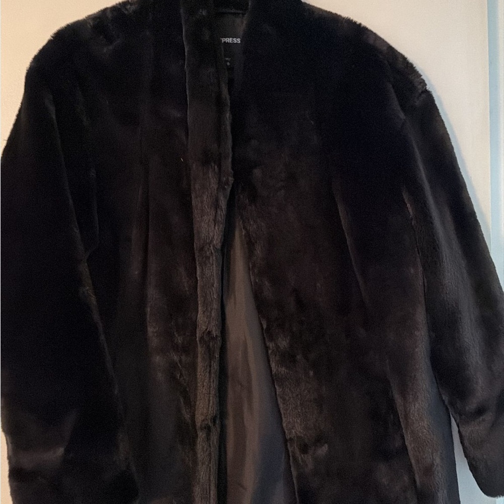 Express Black Teddy Jacket